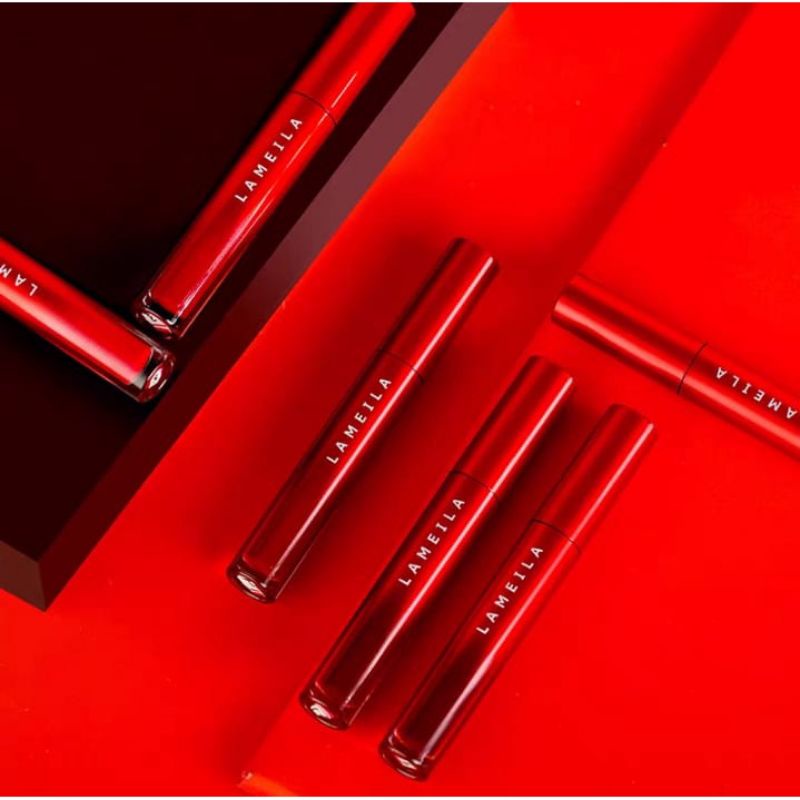 Lameila Lipstik Wanita Matte Just Red Edition