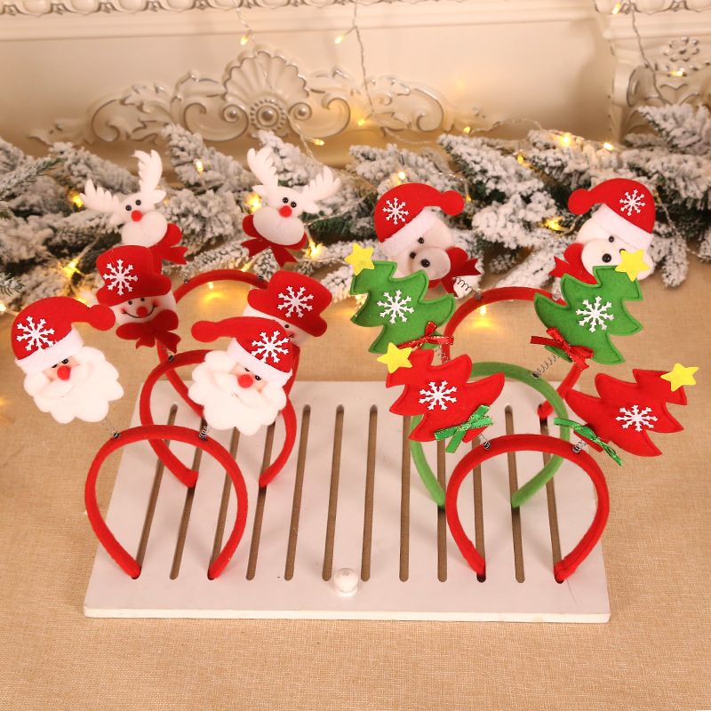 BANDO Natal Rusa Bulu Bando Rusa Merah Kado Christmas Deer Headband