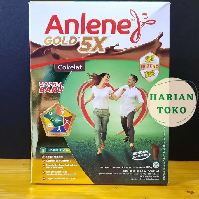 

[ COD ] Anlene Gold 5X 885 Gr Rasa Cokelat Susu Bubuk