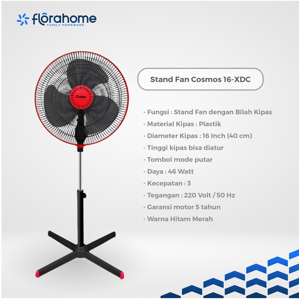 Jual Kipas Angin Hemat Listrik Tahan Lama (Stand Fan Cosmos 16-XDC ...