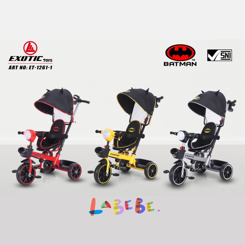 Tricycle Exotic ET 1261-1 Sepeda Roda Tiga Seri Batman