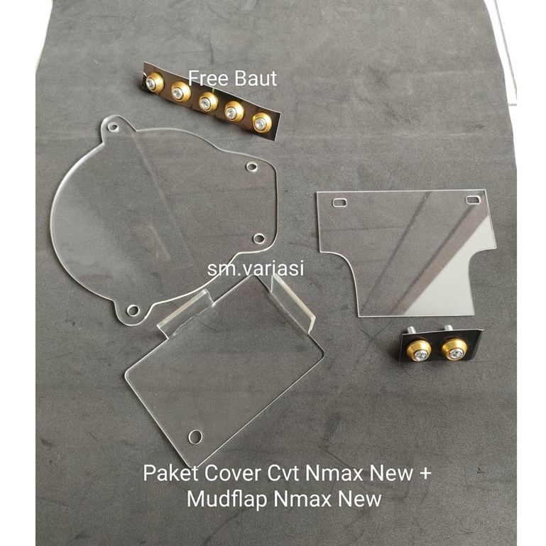 Satu Paket Cover Cvt Nmax New dan Mudflap