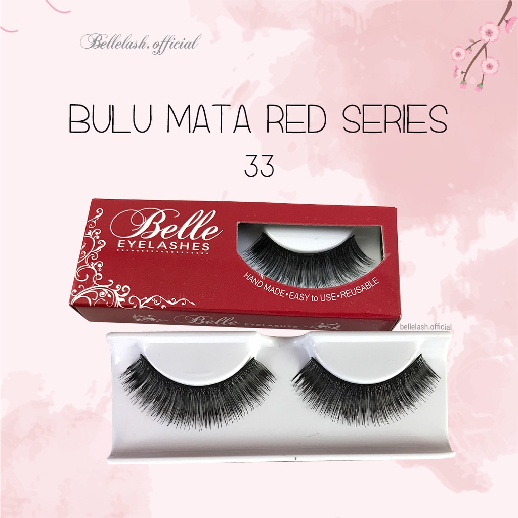 33 Bulu Mata Palsu Handmade Natural False Eyelash Eye Lashes