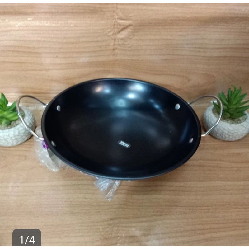 Wajan kuali bahan anti lengket diameter 20cm