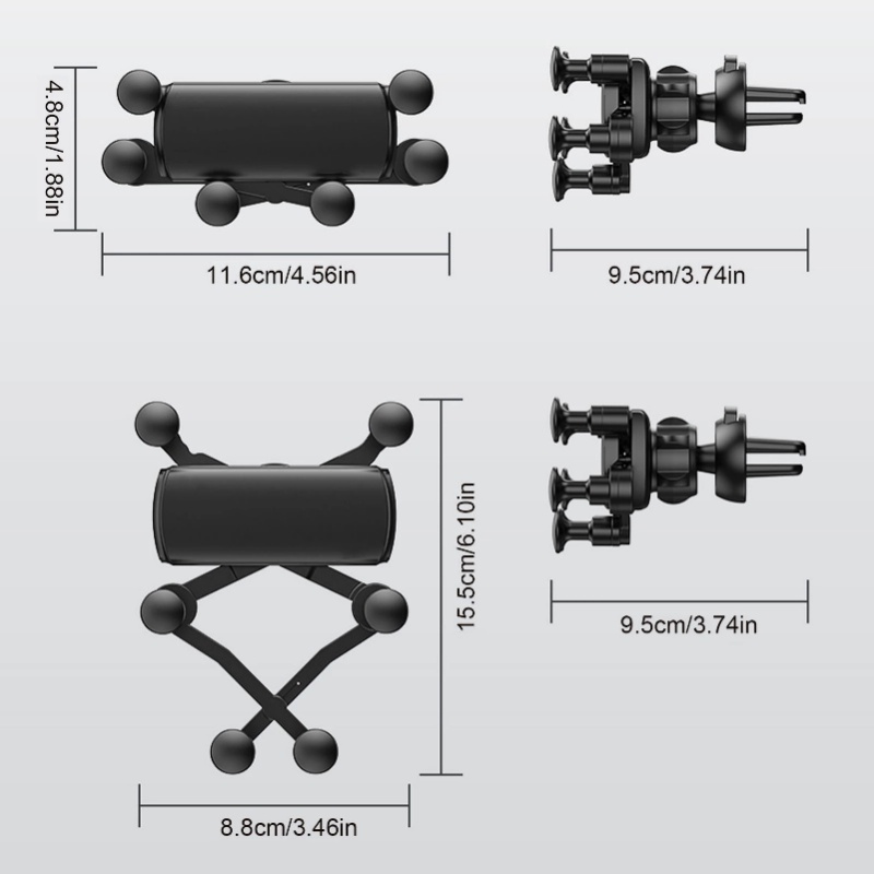 Stand Holder Smartphone / GPS Untuk Ventilasi Ac Mobil