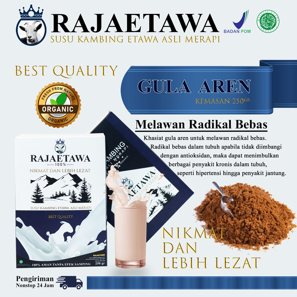 

Susu gula aren Kambing Etawa - Susu kambing etawa coklat - Susu kambing etawa - Raja Etawa - Susu Bubuk - Mengobati Asma - Susu Etawa - Susu Kambing - Etawa - susu organic - susu murni - Susu untuk tulang - susu untuk anak anak - susu untuk ibu hamil