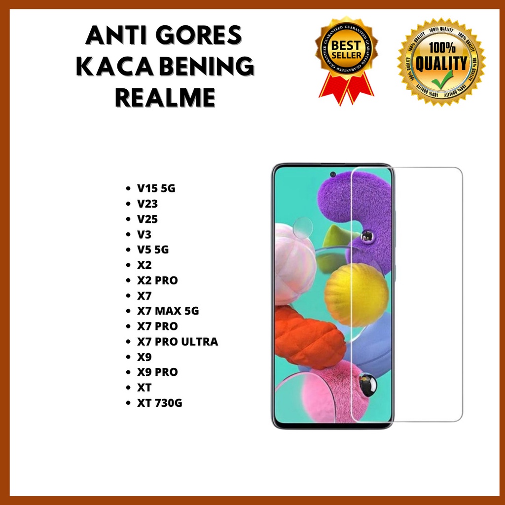 TG BENING - REALME V15 5G-V23-V25-V3-V5 5G-X2-X2 PRO-X7-X7 MAX 5G-X7 PRO-X7 PRO ULTRA-X9-X9 PRO-XT-XT 730G