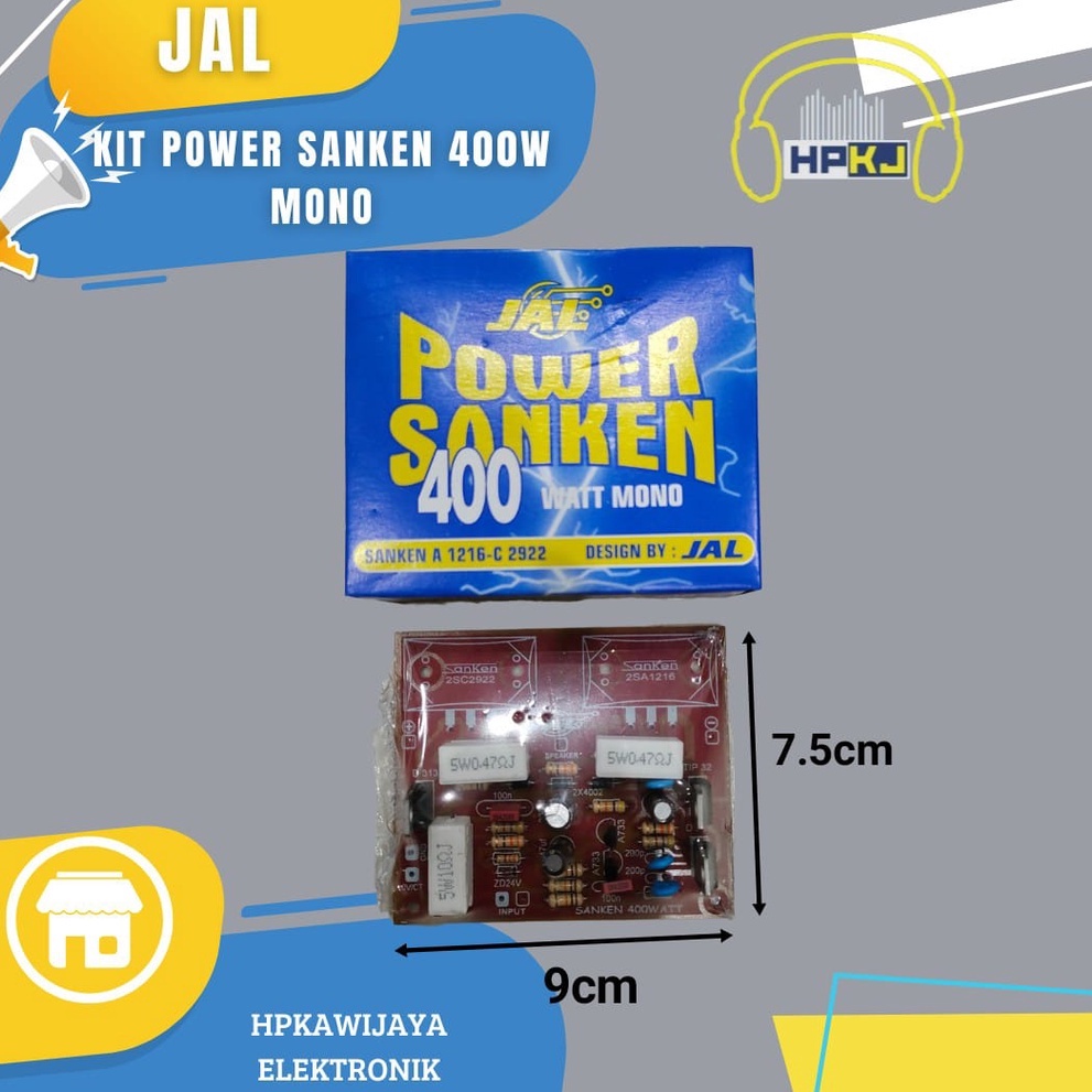 JAL KIT POWER SANKEN 400W MONO kit jal driver sanken 400 watt
