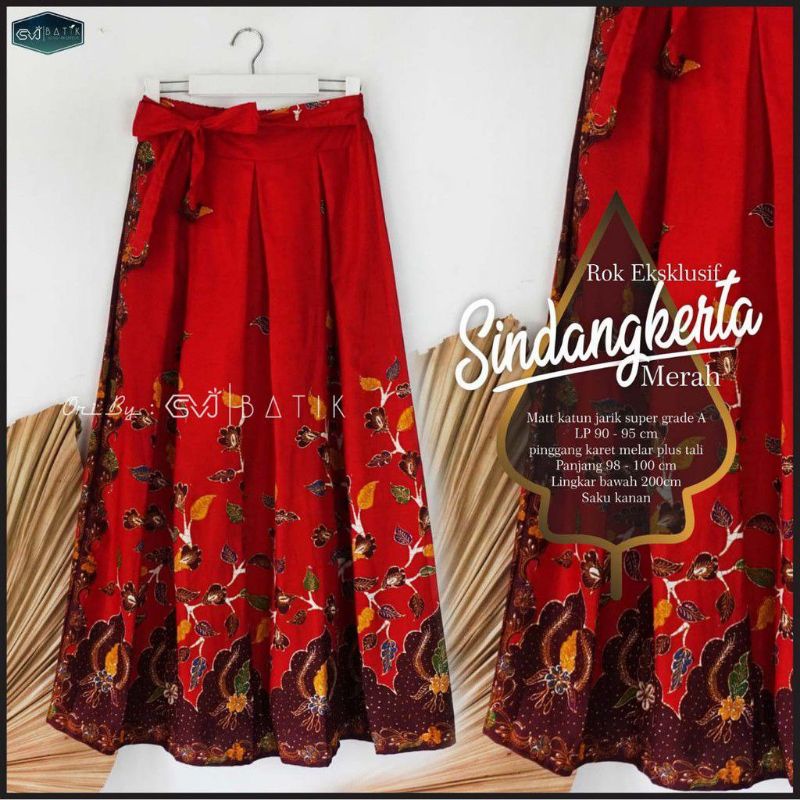 ROK BATIK PANJANG BAWAH LEBAR BAHAN KATUN PRIMISIMA UNGGUL JAYA
