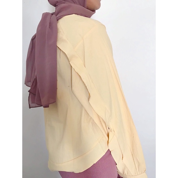 MACARON kemeja blouse premium atasan wanita baju oversize all size