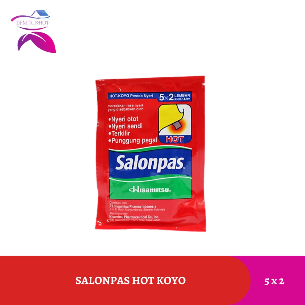 Salonpas Hot Sachet / Pereda Nyeri Otot / Nyeri Sendi / Punggung Pegal