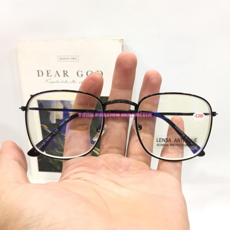 KT260 Kacamata Minus Antiradiasi -0.50 sd -4.00 Khusus Lensa Hp/Komputer
