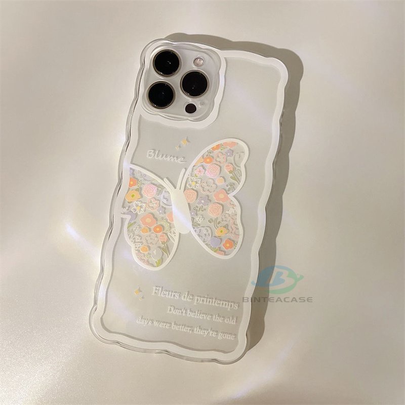 Casing TPU Redmi Note 11S 11 Pro 10C 10A 9C 9T 9A 10 5G 10S 9 8 Poco M3 Pro X3 Pro NFC Motif Kupu-Kupu