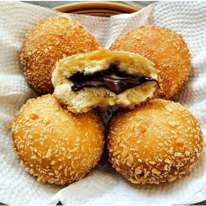 

ROTI GORENG COKLAT CRISPY LUMER BULAT [ FROZENFOOD]