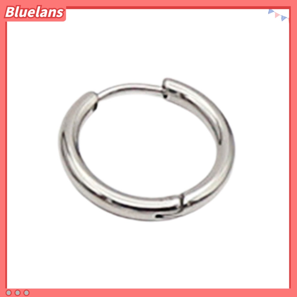 Bluelans Anting Hoop Piercing Bentuk Bulat Untuk Unisex