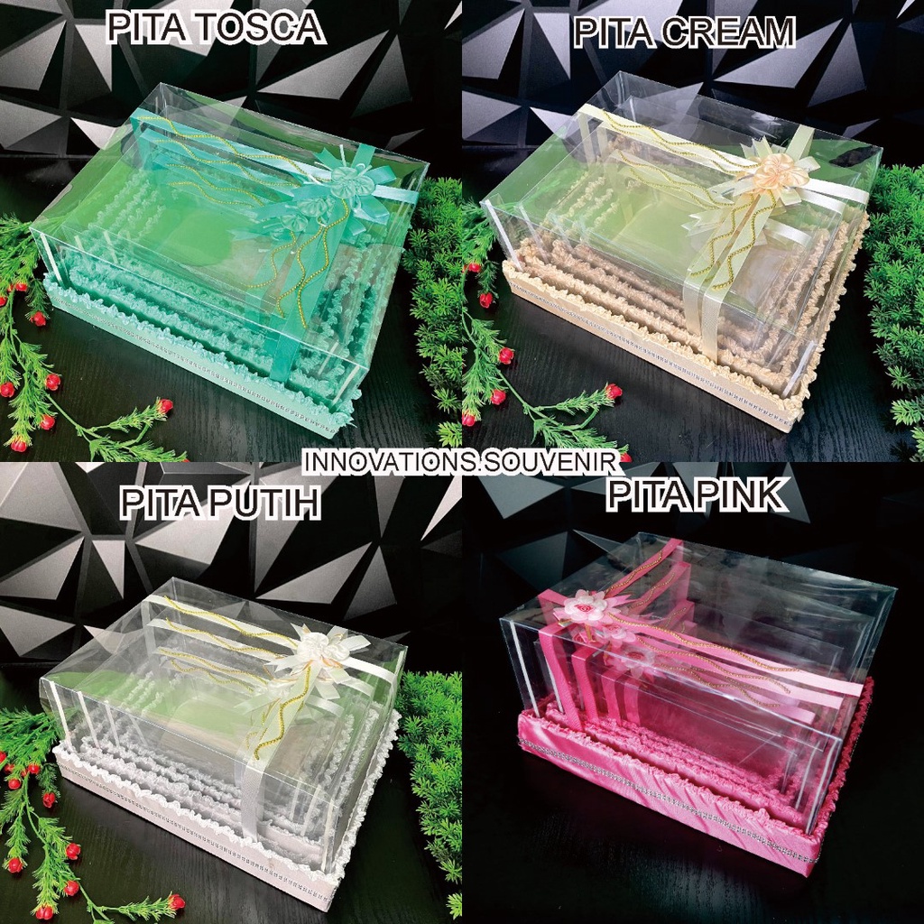 Box Kotak Seserahan 1 set Isi 4 Pernikahan Mika Tempat Jewelery Cincin Aksesoris alat Sholat