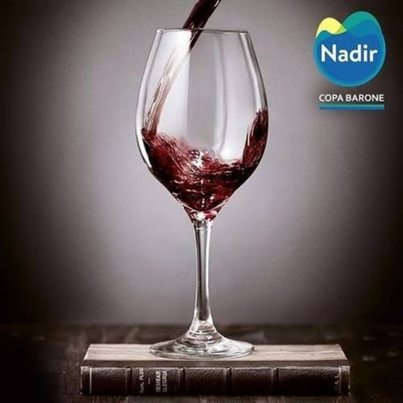 Gelas Wine 600ml Nadir Stemmed Glass Barone 7956 - 1pc