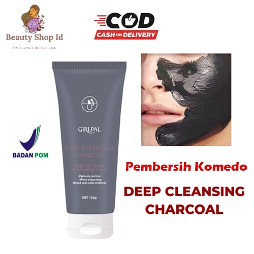 Beauty Jaya - Girlpal Charcoal Blackhead Removoer Mask 100g Peel Pembersih Komedo Deep Cleaning Oil Control