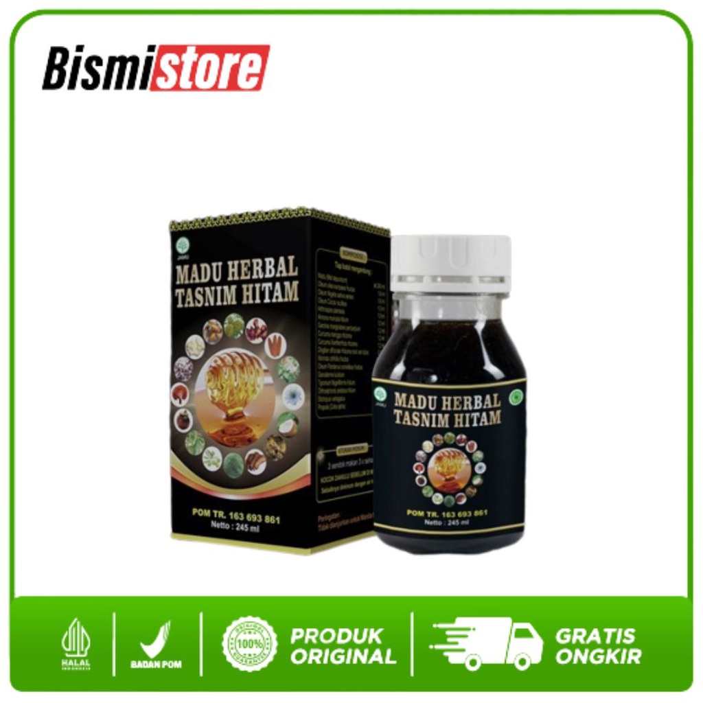 Madu Tasnim Hitam - Obat Herbal Kolesterol Asam Urat Rematik Multi Khasiat Original