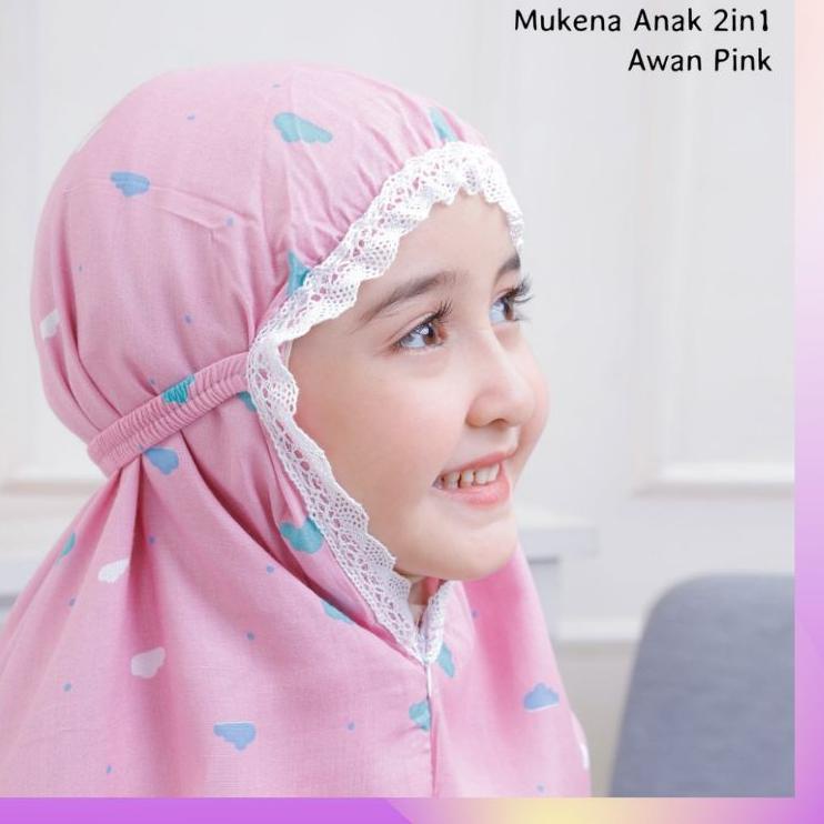 Top Produk.. vien.id - Mukena Anak Tanggung umur 8 9 10 11 12 tahun Katun Rayon / Mukena anak 2in1 T