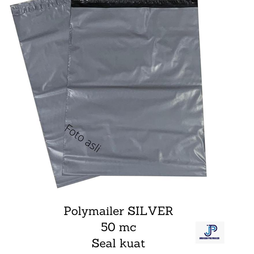 

limited STOCK!STD50 - 25x35 cm Amplop Plastik Polymailer Silver Isi 100 Pcs|RA4