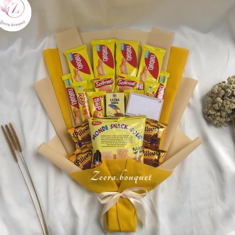 

10.10 Flash Sale (B13) Buket snack/snack bouquet/bucket snack [INCLUDE: Greeting card+packing] buruan