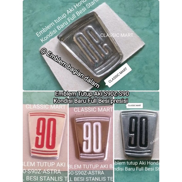EMBLEM BOX TUTUP AKI HONDA S90Z S90 90Z ASTRA
