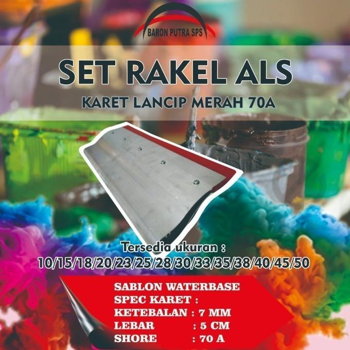 

cusss order] SET RAKEL ALS KARET MERAH LANCIP 70A 23 CM