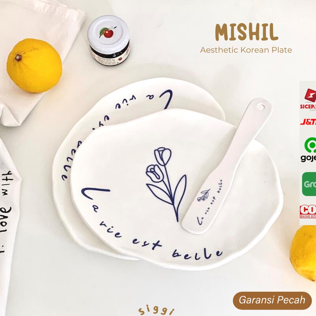 Jual Siggi Mishil Korean Aesthetic Plate Piring Korea Aesthetic