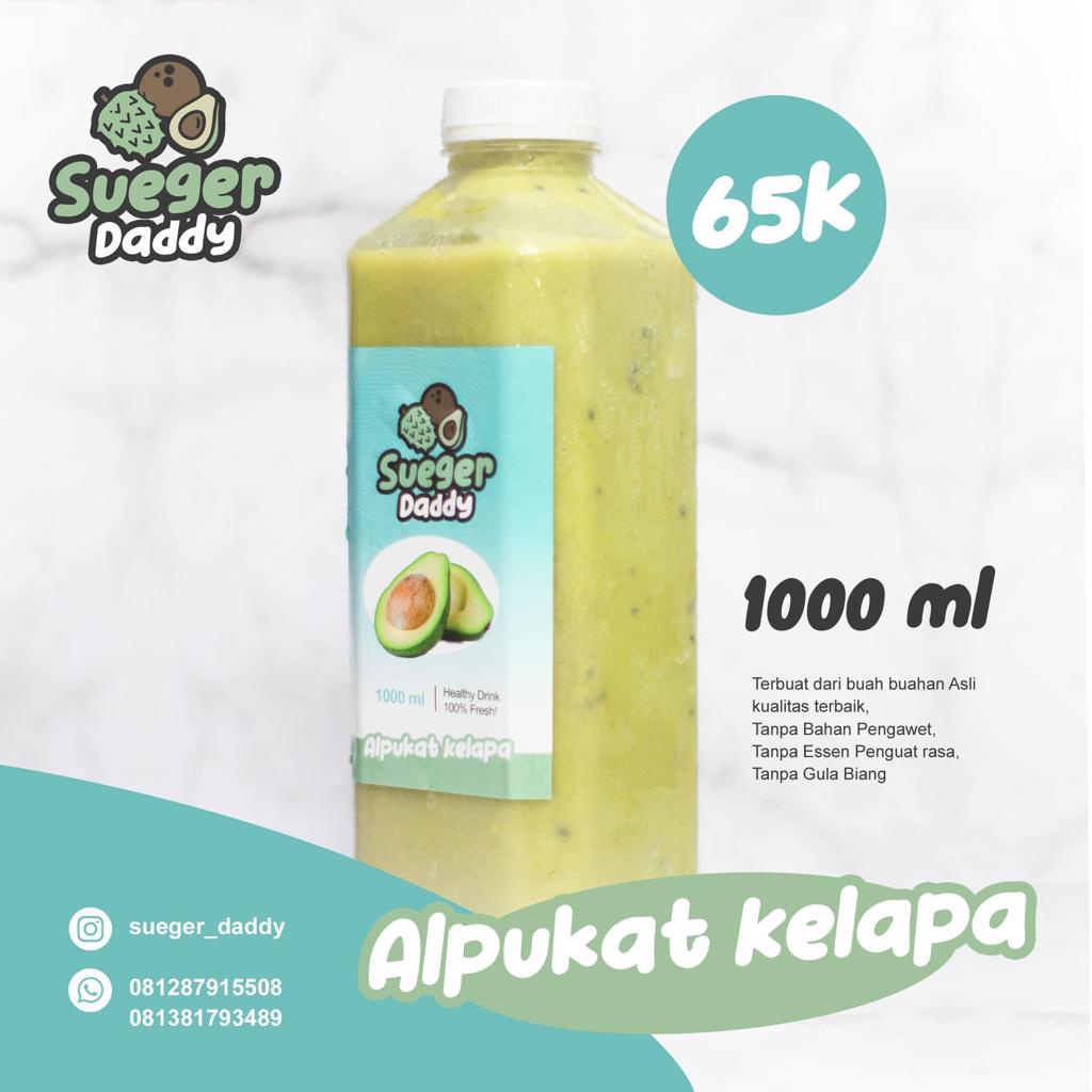 

Jus Alpukat Kelapa 1L - Sueger Daddy