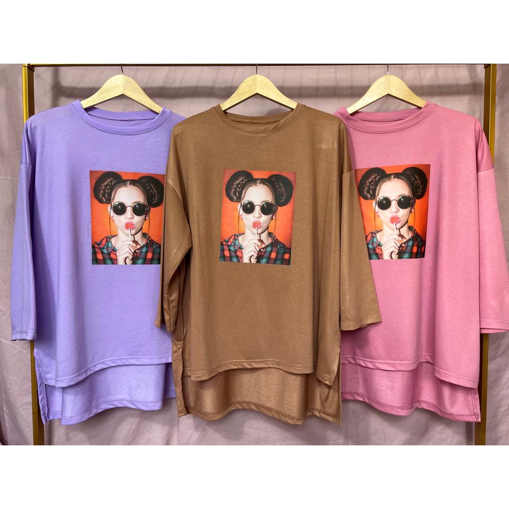 GR ATASAN BASIC OVERSIZE VIRAL ATASAN KAOS JUMBO TERKINI SR102