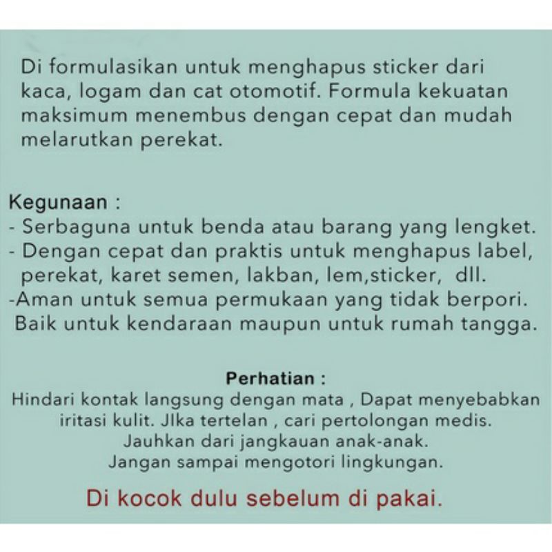 [Ukuran jumbo] Spray remover penghilang stiker kaca penghapus lem cat dinding tembok logam kotoran bandel kayu