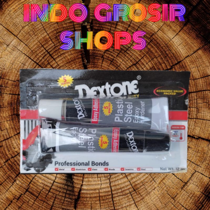 

LEM EPOXY / LEM SERBAGUNA/ LEM CAMPUR / BESI DEXTONE 5 MENIT LEM BESI