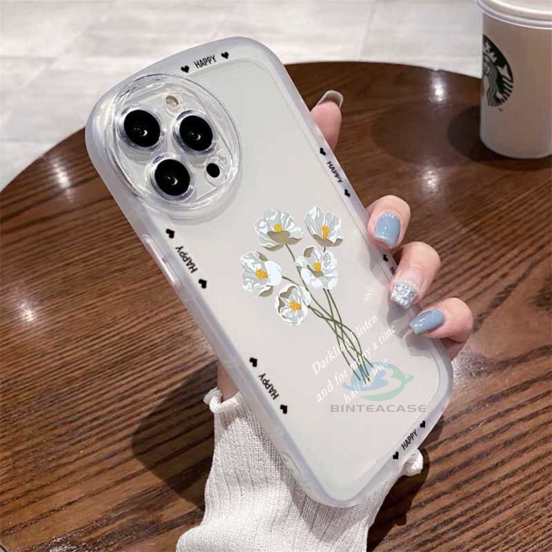 Case TPU Motif Tulip Untuk VIVO Y16 Y22 Y35 Y33S Y21T Y21S Y33S Y11 Y12 Y15 Y17 Y12S Y12A Y15S Y15A Y20S Y20i Y19 Y50 Y1