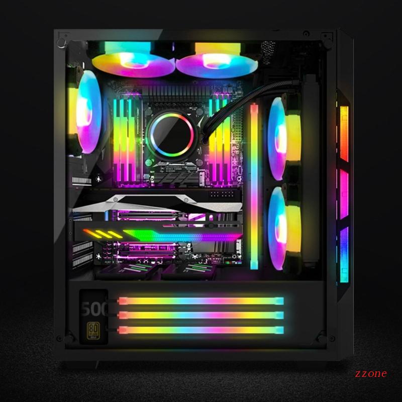 Zzz ARGB Lampu Strip LED 5V 3PINx2 + 4PIN Untuk Case Komputer Desktop