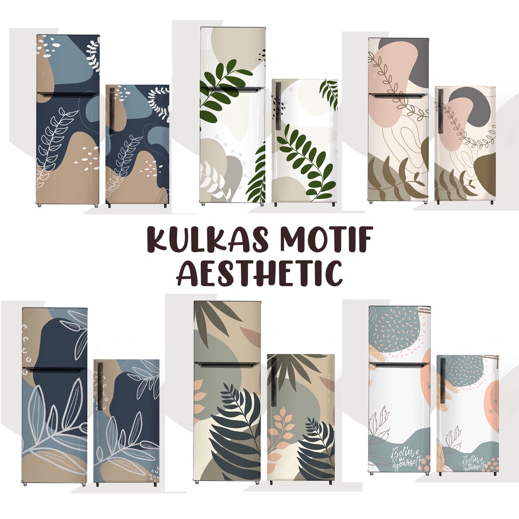 Jual Hiasan Dapur Sticker kulkas 1 pintu - Sticker kulkas 2 pintu Motif