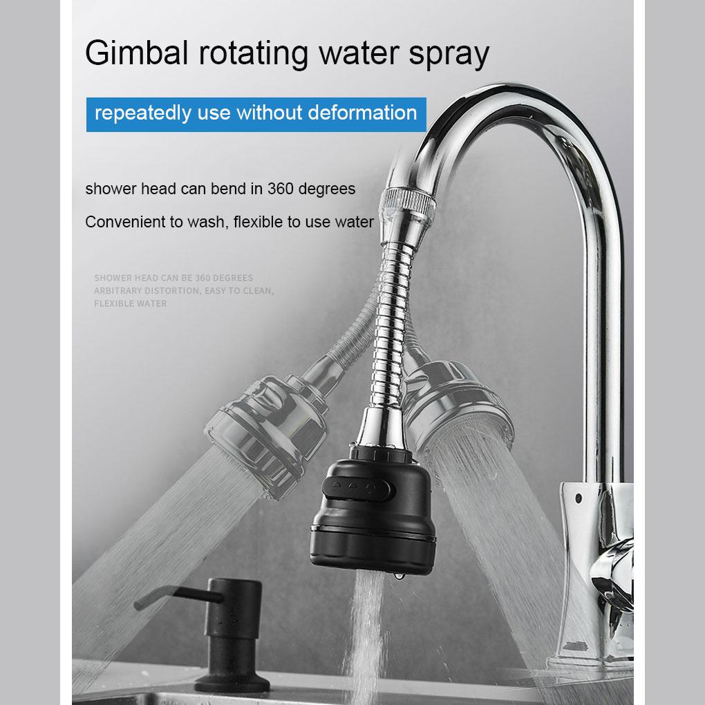 Faucet Extender 360derajat Berputar Tekanan Tinggi Anti Cipratan Tap Adapter Extension Connector Nozzle Aksesori Kamar Mandi