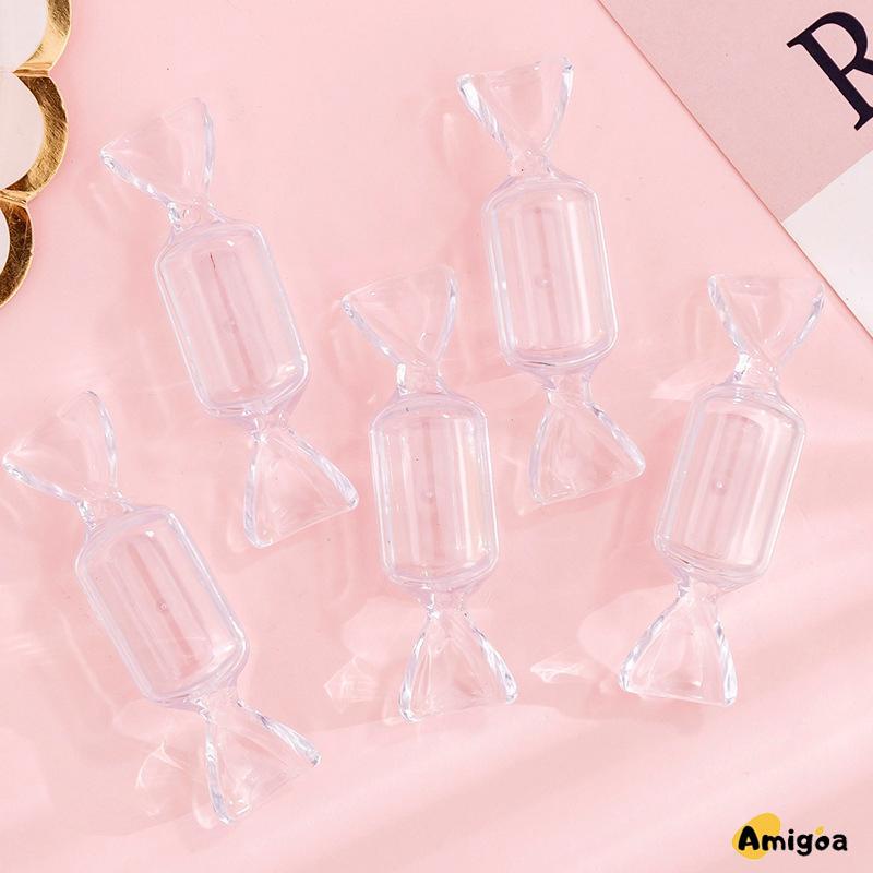 Permen Kreatif Kotak Penyimpanan Transparan Mini Portable Ring Earrings Jewelry Kotak Obat - AG2