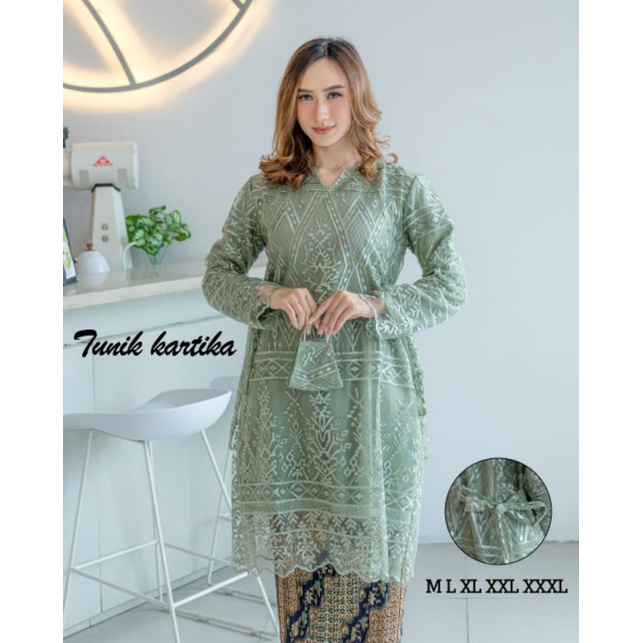 TUNIK KARTIKA // BAHAN TOLLE BORDIR FULL PREMIUM // By Lefi Choto