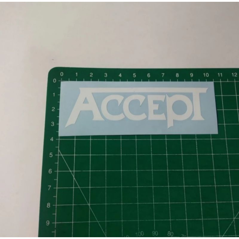

cutting stiker accept