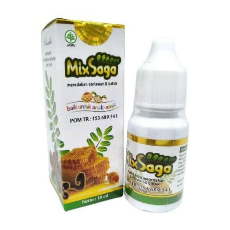 MIXSAGA • MIX SAGA • MIXAGA original 100% tetes | herbal batuk pilek sariawan anak &amp; dewasa