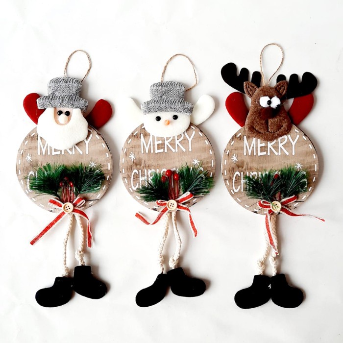 Hiasan Natal Boneka Natal Santa Snowman Rusa Hiasan Natal Gantungan Pohon Boneka Harga Grosir Termurah