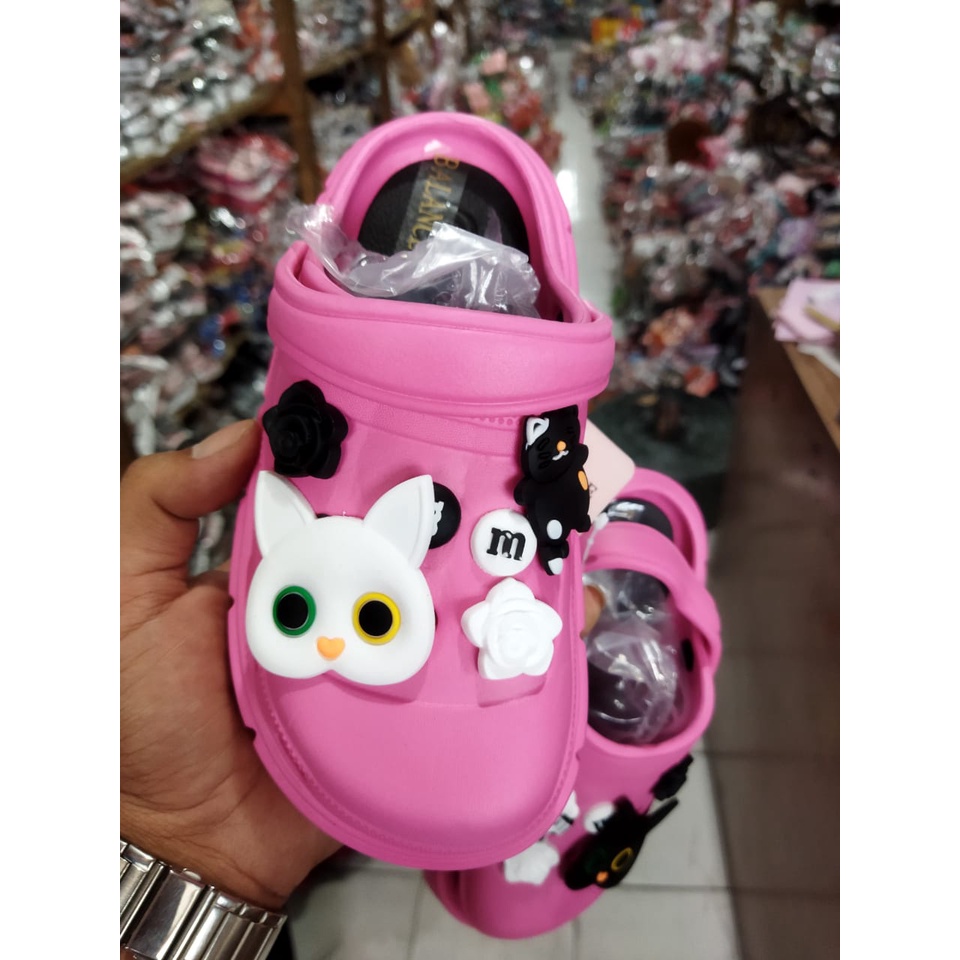 Sandal baim Anak Perempuan tali belakang Import balance 9008-K3 (24-35) sandal selop anak cewek viral terlaris