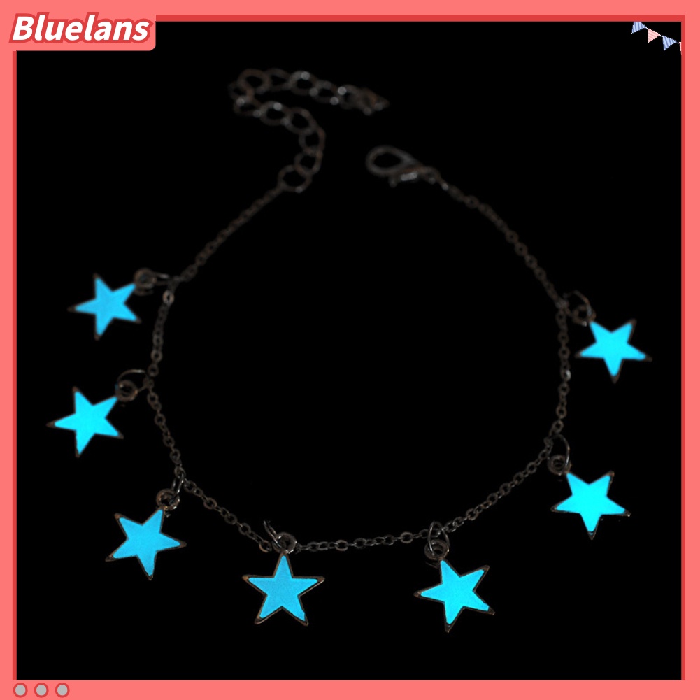 Bluelans Little Star Heart Flower Glow in the Dark Ankle Bracelet Anklet Women Jewelry