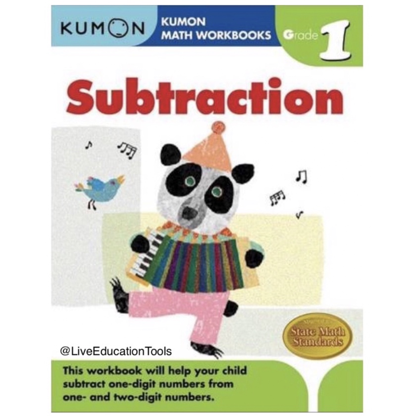 Kumon Math Workbook SUBTRACTION Grade 1