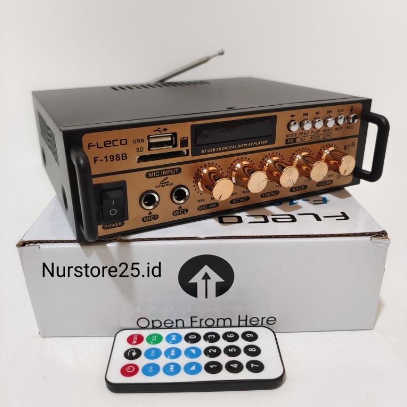 Fleco F-198B Amplifier Mini Bluetooth Karaoke