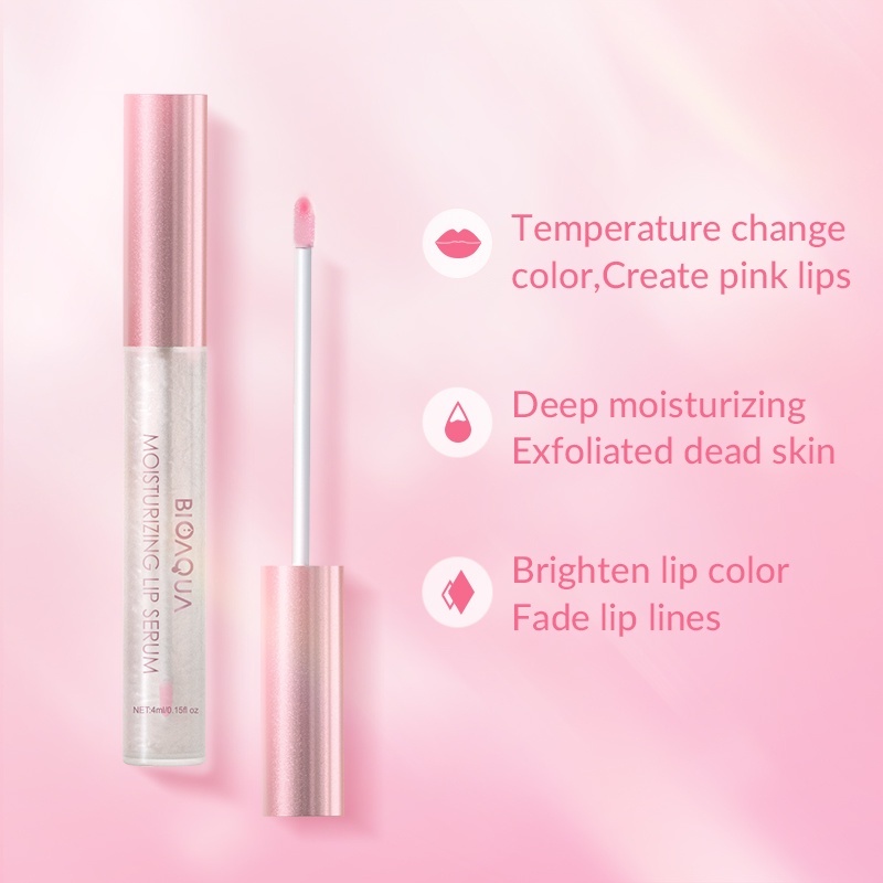 ❤ BELIA ❤ BIOAQUA Moisturizing Lip Serum 4ml | Pink Alami Lip Balm Bibir Pelembab Bibir Lip Gloss Lip Oil Lip Care Pemerah Bibir Serum Bibir