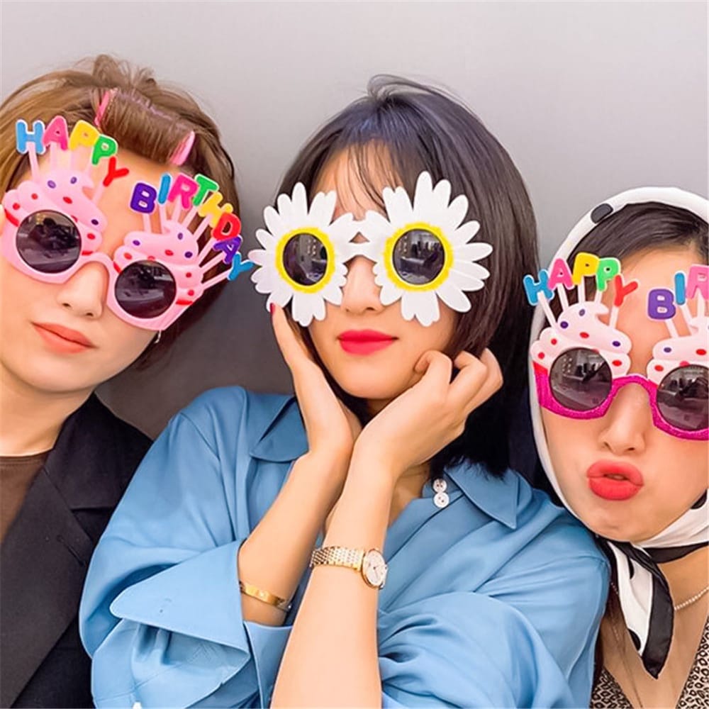 ( GS ) KACAMATA ANAK MOTIF HAPPY BIRTHDAY / PROPERTY ULANG TAHUN