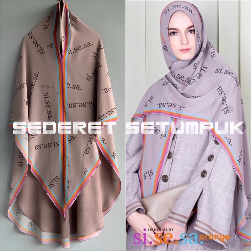 Sisesa Khimar Khausah Dusty Mink Rare item (Preloved) - Defect cek postingan