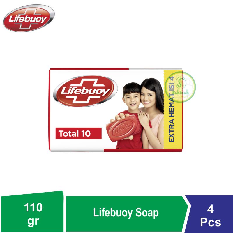 Lifebuoy Sabun Batang Kemasan Ekonomis 4 X 110g